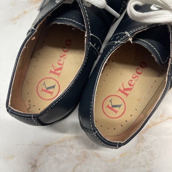 Kesco Navy Blue Lace-up Saddle Oxford Shoes Uniform School Womens Size 5 1/2 - Picture 11 of 16